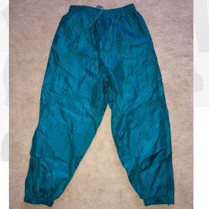 Electric Blue Vintage Jogger/Windbreaker Pants
